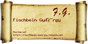 Fischbein György névjegykártya